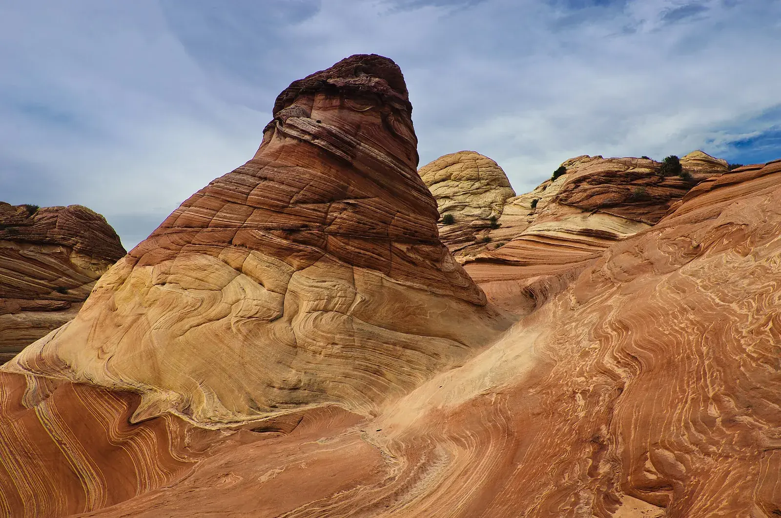 The Wave sandstone formation at Coyote Buttes North, Arizona
